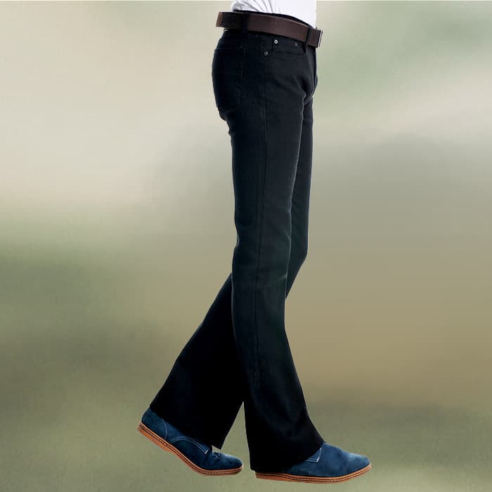 AliExpress Amazon LAZADA wish men's black slim fit stretch micro-flared jeans for men