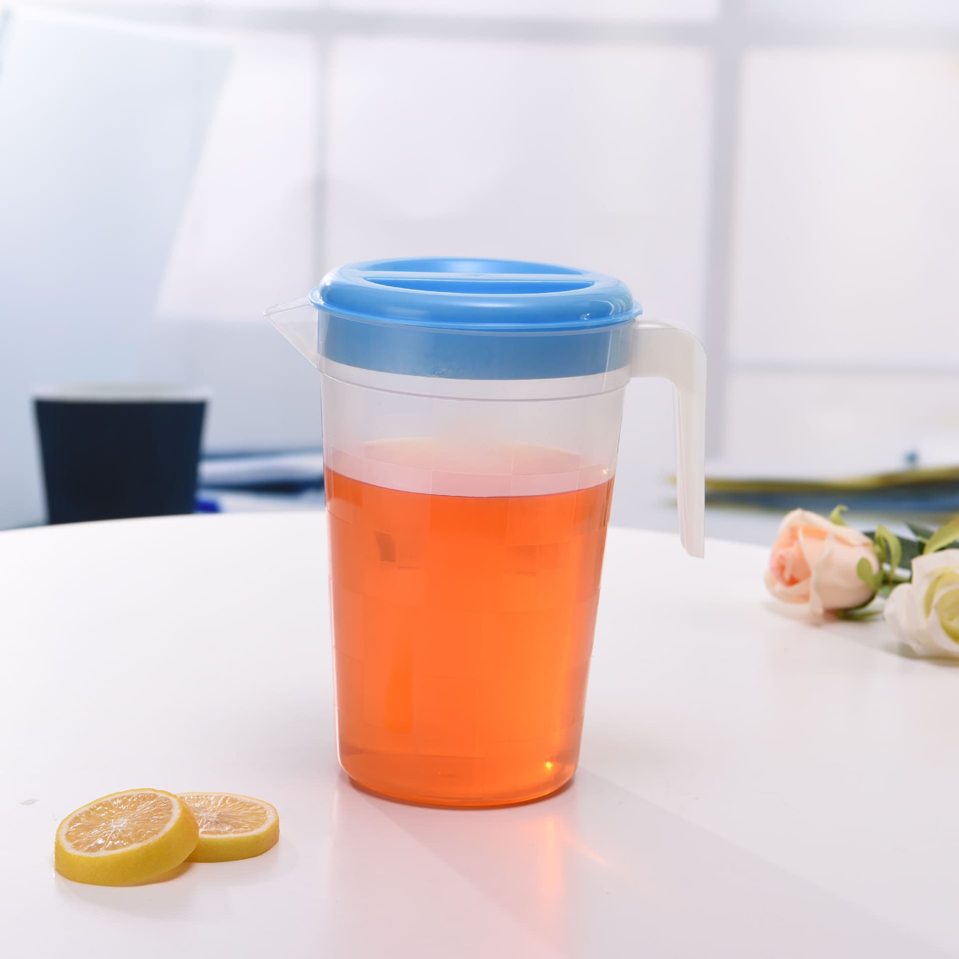 2021 New Waterware Set, Juice, Soy Milk, Herbal Tea, Plastic Frosted Creative Water Pitcher, Cold Water Pitcher Set for Home and Portable Use