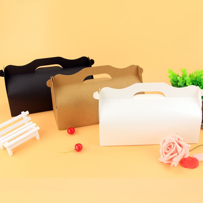 Long Cake Roll Box Cupcake Box Snow Skin Mooncake Long Handheld Packaging Box In Stock