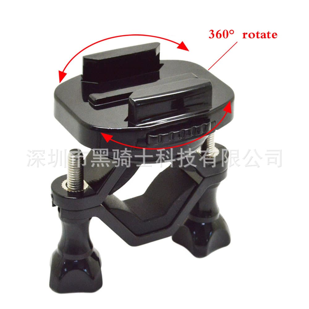 360 Degree Rotating Sports Camera Bike Motorcycle Mount Holder Gopro Small Ant Sjcam DJI Insta360 Compatible Plastic Stand