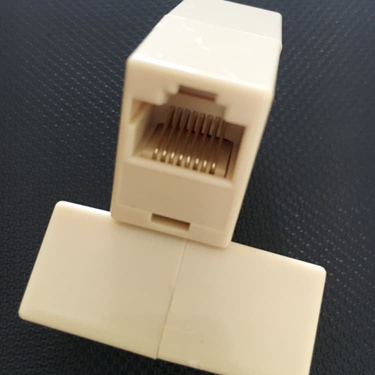 RJ45 Ethernet coupler 8P8C inline connector, network extension adapter