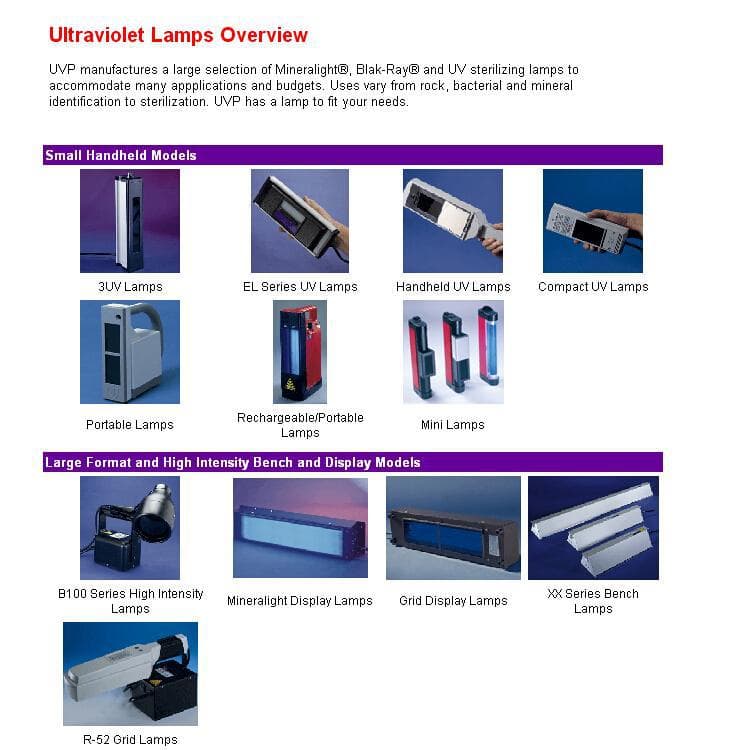 American UVP Company UVLMS-38 Handheld Triple Wavelength Ultraviolet Lamp (Long Wave, Medium Wave, and Short Wave)