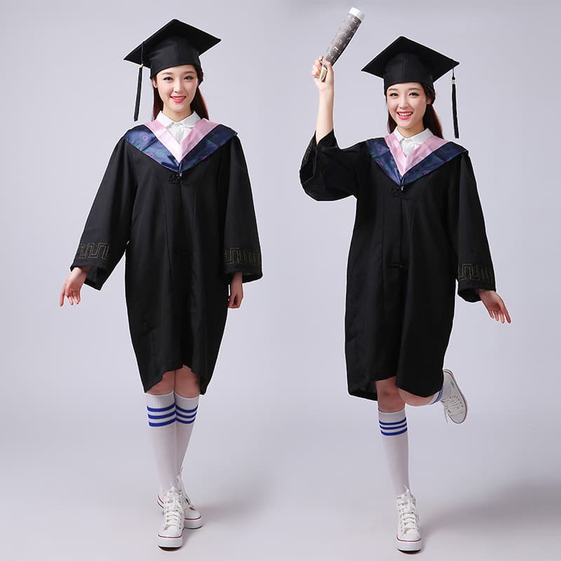 Graduation Cap and Gown Set for College Students, Bachelor's, Master's, Doctoral, and Mentor Robes in Academic Styles