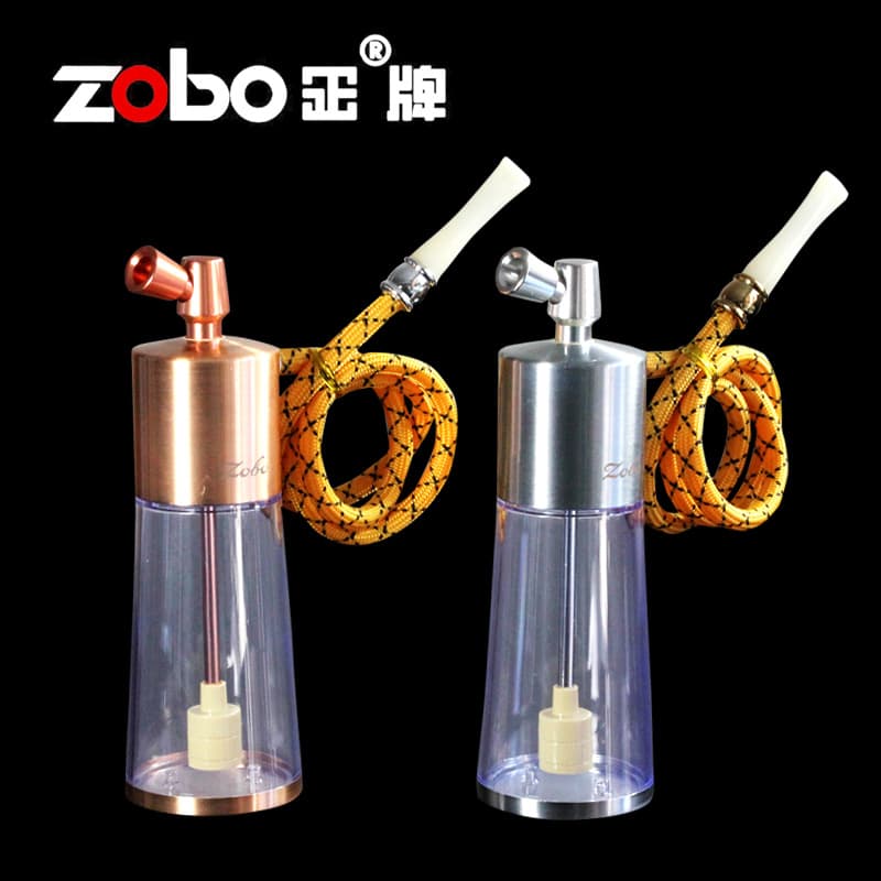 ZOBO water pipe complete set of portable transparent water pipe plexiglass water pipe filter dual-use smoke pot 511