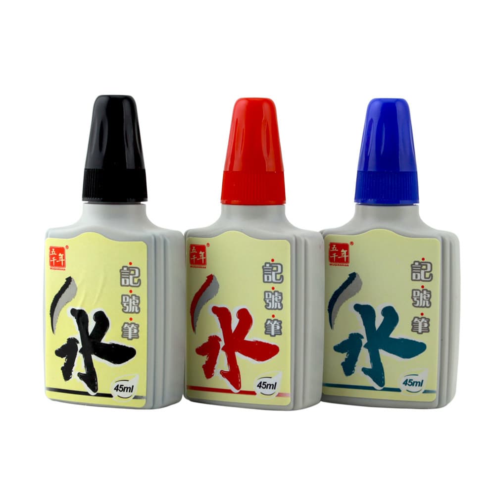 Five Thousand Years marker ink W-010 marker refill 45ml available in black, red, and blue