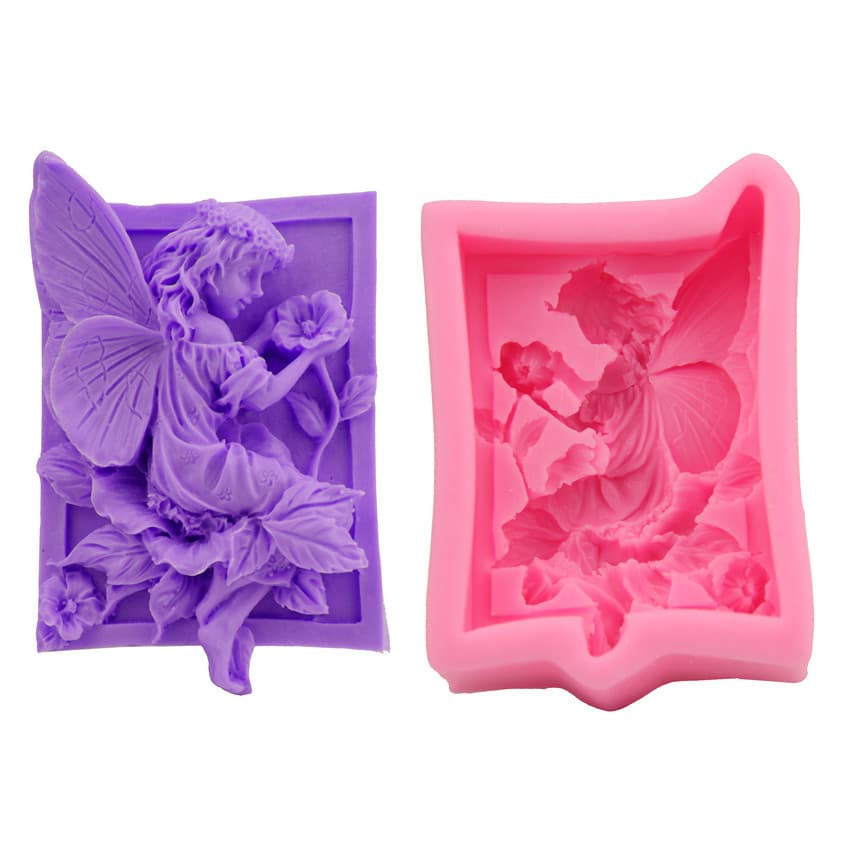 DIY Baking Tools Angel Fairy Sugar Art Cake Mold Decorative Silicone Molds for Cake Bread Mousse Jelly Chocolate And More