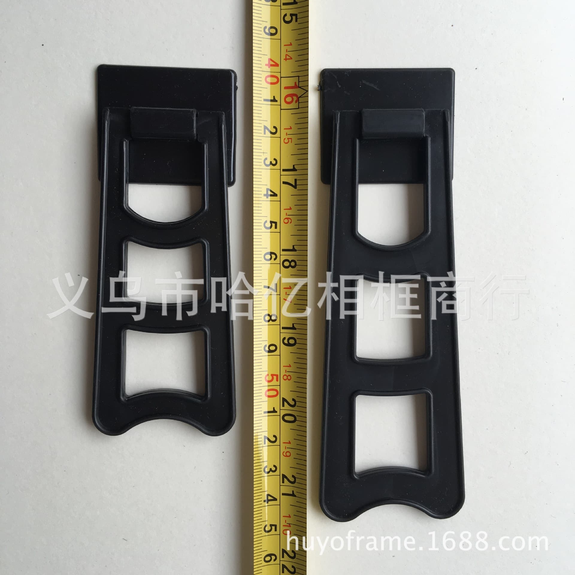 Photo frame stand, studio consumables, black large trapezoidal stand, step for 10-12 inches
