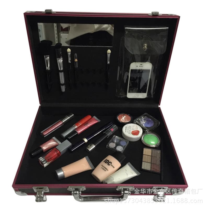 Makeup Artist Large Portable Handheld Home Aluminum Alloy Makeup Case Multi-Layer Nail Art Box Cosmetic Storage Organizer Bag