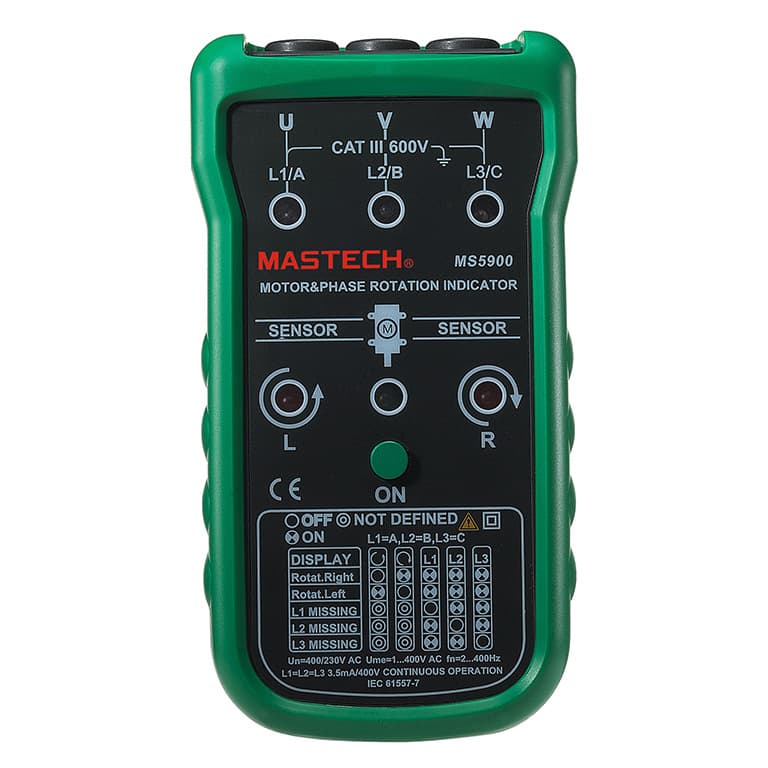 MASTECH MS5900 Motor Phase Sequence Indicator