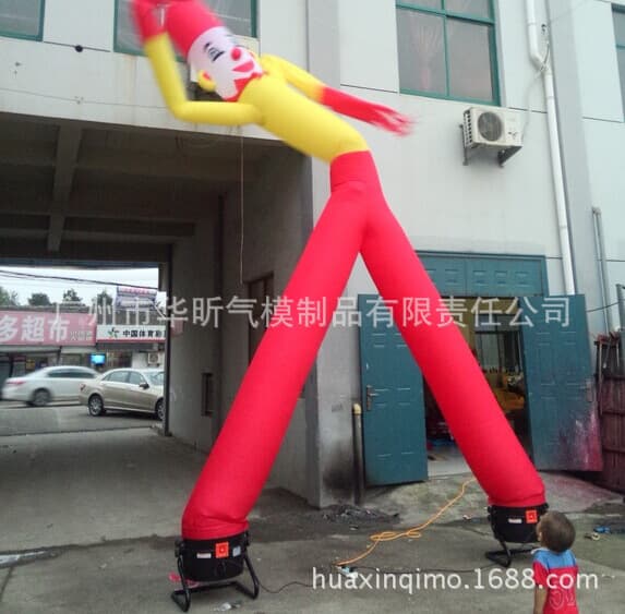 Huaxin inflatable model manufacturer inflatable dancing tube man, aerial dancer, dancing man, one-legged trapeze dancer