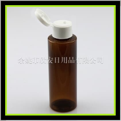 Brown flat shoulder bottle 100ml butterfly cap hydrosol bottle toner bottle fishing medicine bottle pet lotion bottle