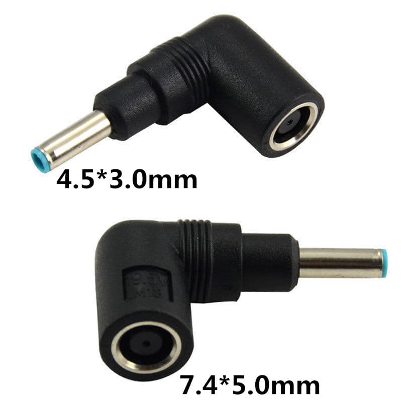 The new 19.5V elbow is suitable for DELL power conversion plug DC7.4 to 4.5mm large round to small round
