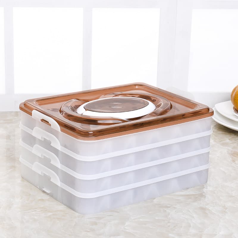 Dumpling preservation box supply refrigerator fresh storage plastic takeaway dumpling box multi-functional dumpling box