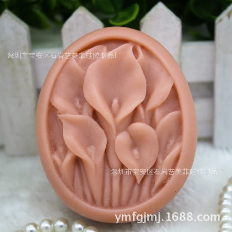 Handmade Soap Silicone Mold Soap Mold Resin Mold Calla Lily Silicone Mold