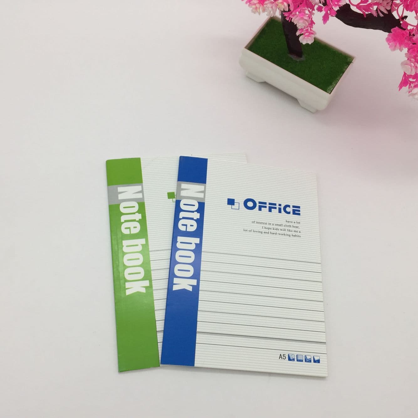 Wireless softcover notebook 32K office notepad meeting minutes bound with adhesive