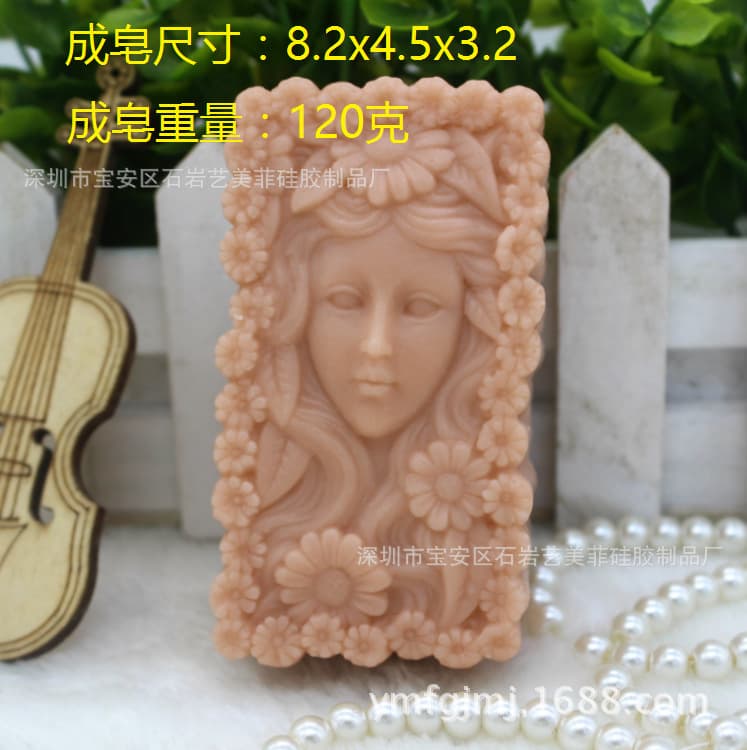 Handmade Soap Silicone Mold, Soap Candle Mold, Ice Carving Mold, Baking Mold