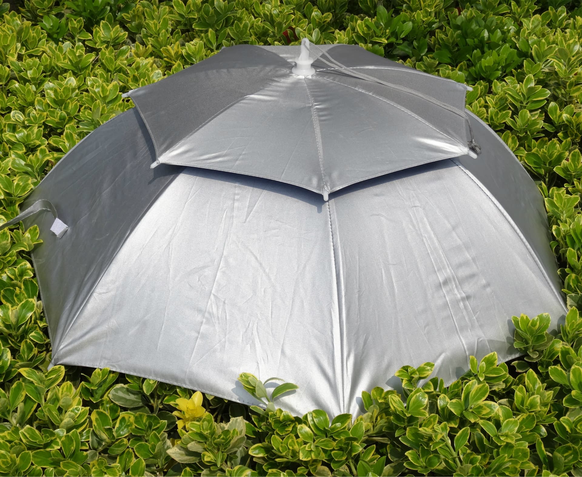77c Double-Layer Fiber Frame Fishing Hat Umbrella Outdoor Coated Breathable Fishing Gear Head-Mounted Bamboo Hat Umbrella