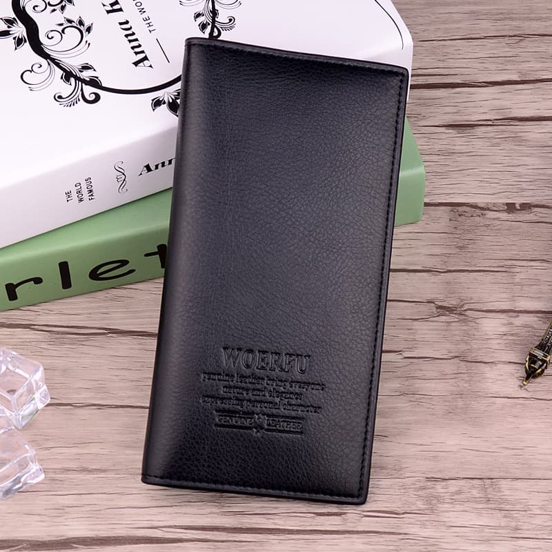 Men's Long Wallet with Binder, Fashion Business Wallet Card Holder, 2023 New Style