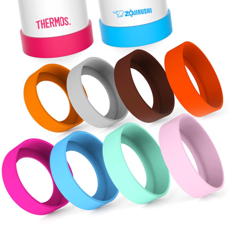 Rubber coaster protective pad round vacuum cup silicone bottom cover coaster cup bottom support wear-resistant drop-resistant inner diameter 5.8-7