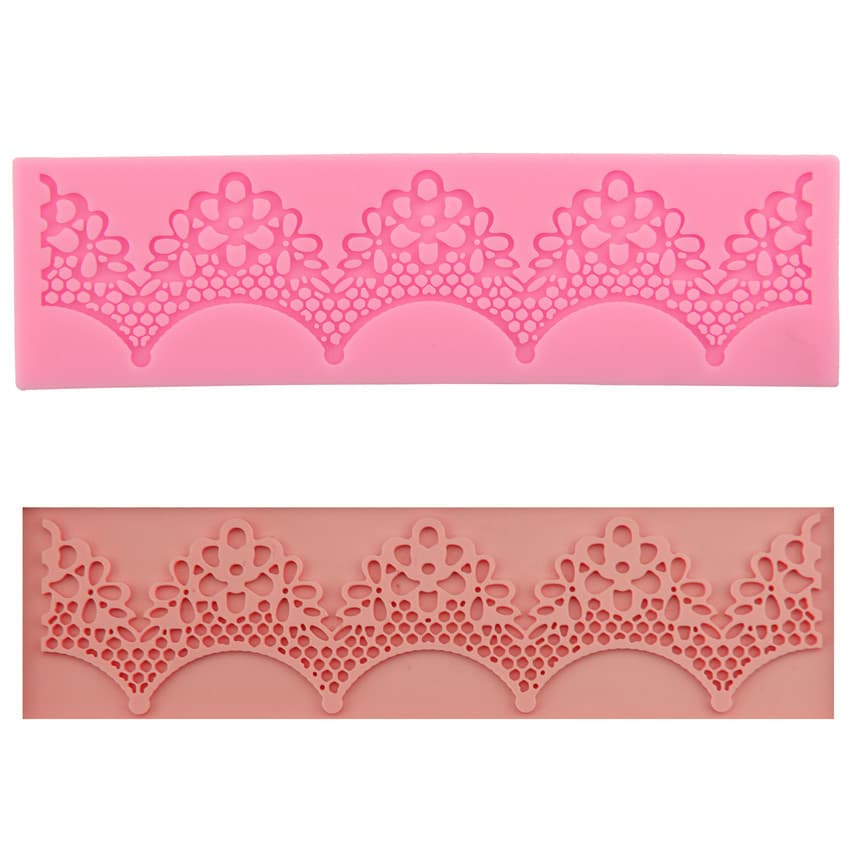 Liquid Silicone Cake Edging Mold Baking DIY Tool H2310 Multi-Purpose Irregular Shape for Sugar Art Pastries And Chocolate