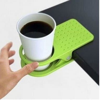 Creative large thickened table edge clips for clutter organization, cup holders and racks, table-side cup clips, 88g.