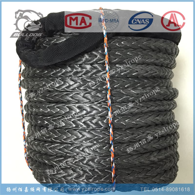 16mm Ultra-High Molecular Polyethylene Rope Mechanical Winch Rope Modified Vehicle 21-Ton