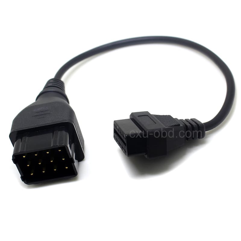 GAZ 12PIN 12 pin to obdii obd 16pin male to female cable