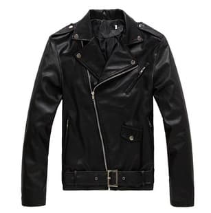 2023 Spring/Autumn New Korean Style Slim Fit Motorcycle Leather Jacket for Men, British Fashion Men's Leather Jacket