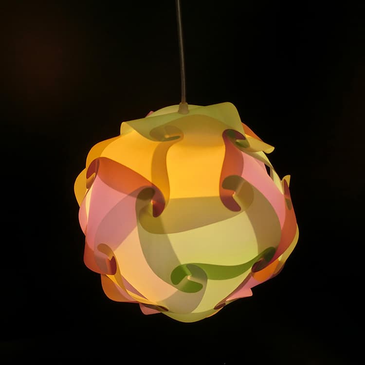 IQ Ball Lampshade Colorful Spherical Lampshade Lighting Accessories DIY Puzzle Lampshade Translucent Pendant Light