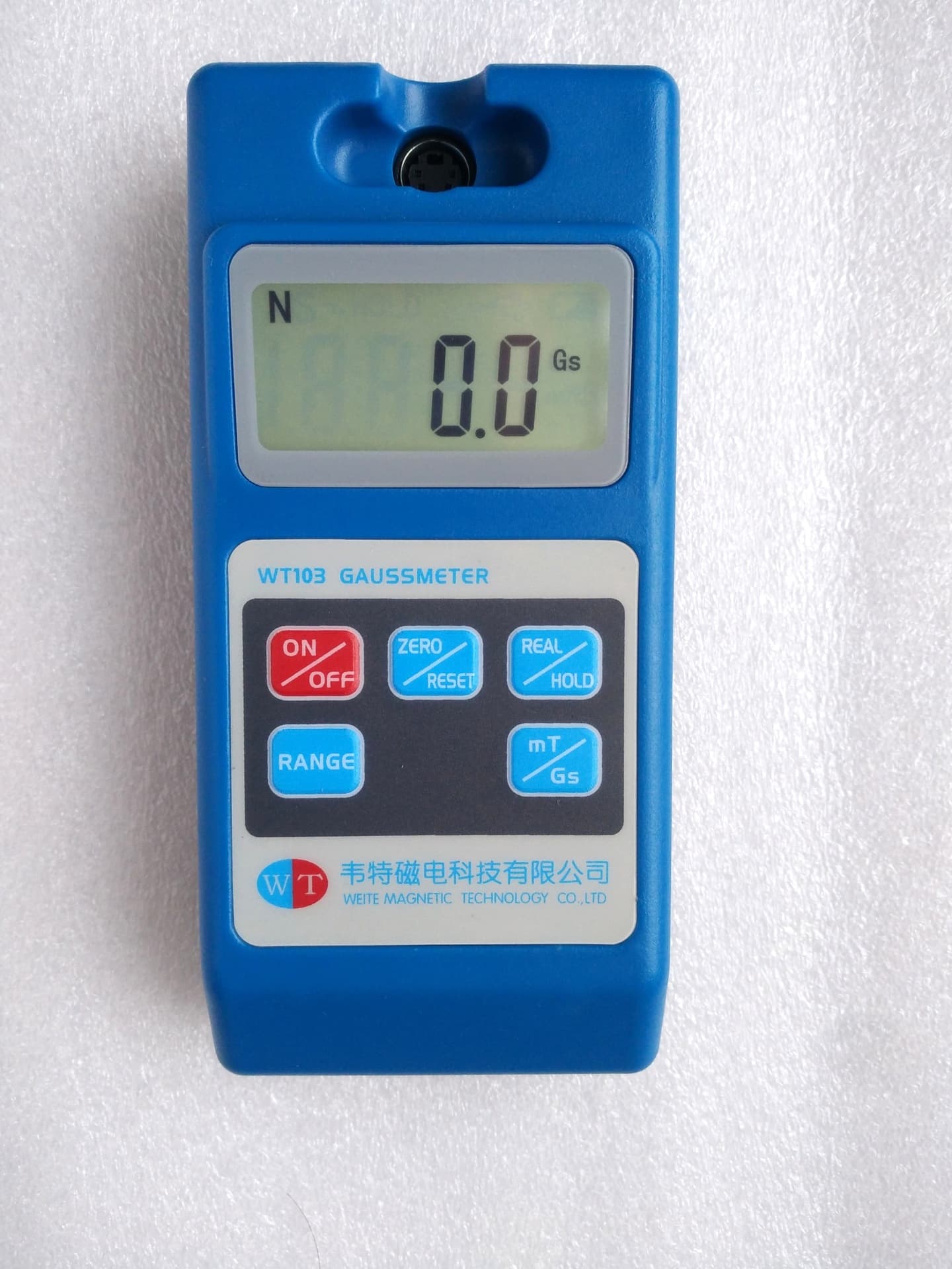 Gauss meter WT103 multifunctional backlit teslameter, residual magnetism, remanence tester.