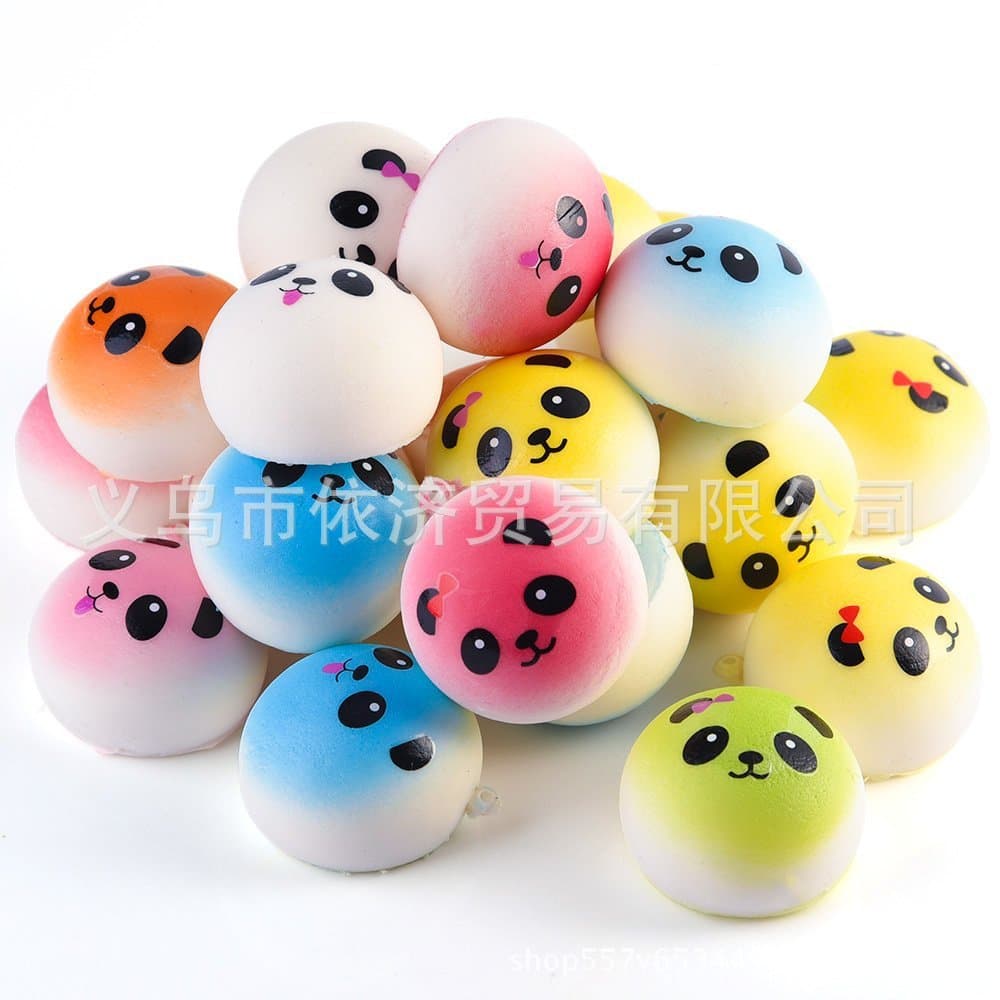 In Stock Simulation Bread, Squishy Slow Rebound, Simulation PU Toy Simulation Panda, Squishy Panda