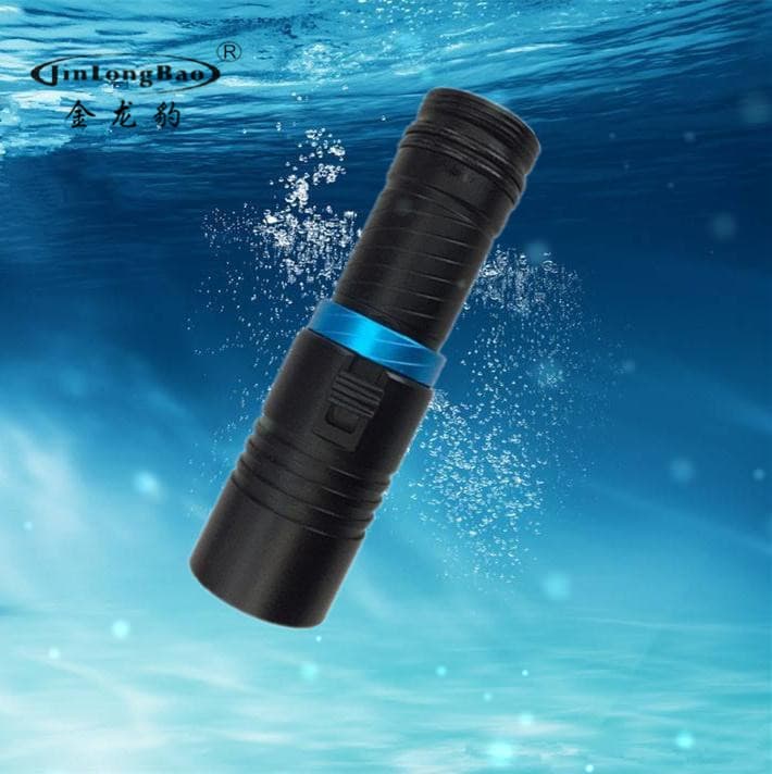 Aluminum Alloy LED Super Bright L2 Long Range Diving Flashlight with Magnetic Switch, Waterproof to 50M