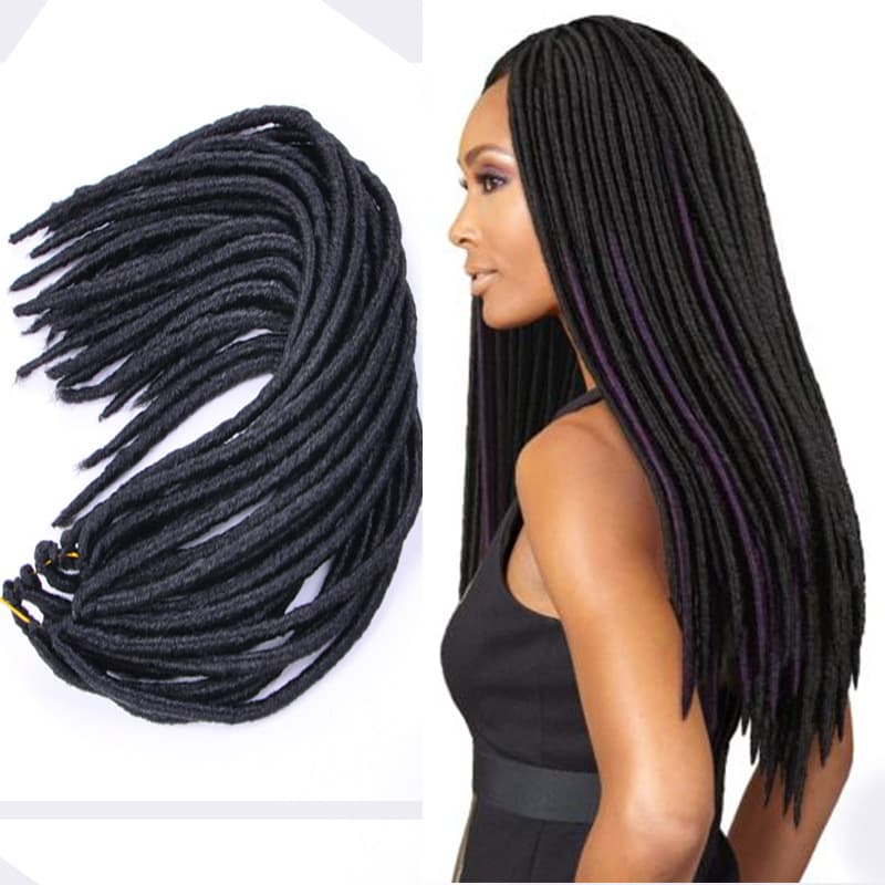 European and American Braid Wig Hair Extension Xuchang Wig Faux Locs Real Wig Real Hair 4x4
