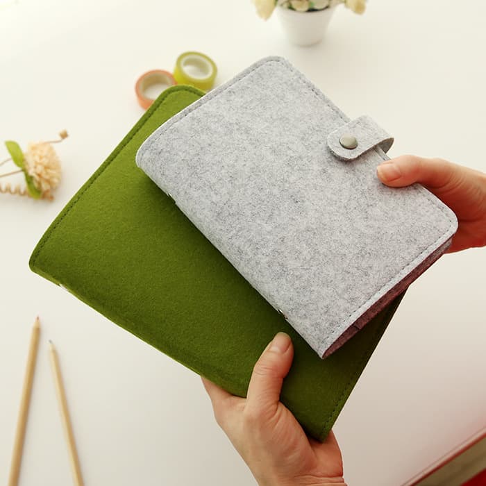 Felt ledger A5 A6 felt loose-leaf notebook felt creative note diary stationery ledger