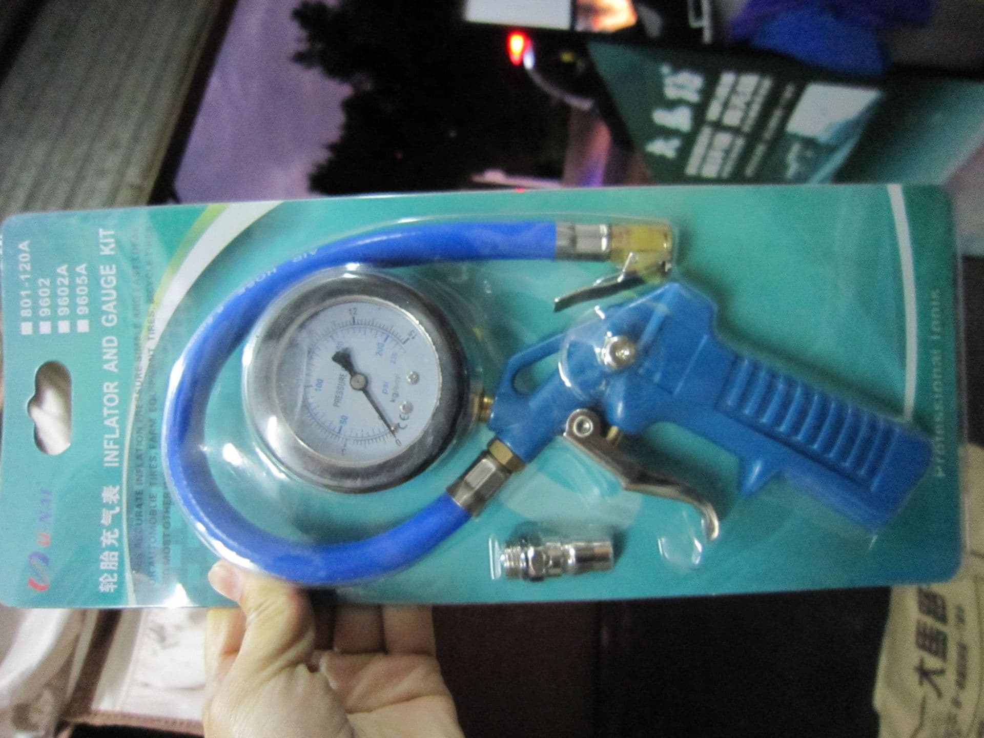 Unicar Car Tire Pressure Gauge Tire Pressure Gun Inflator Gun Tire with Gun Pressure Gauge Deflation Inflation