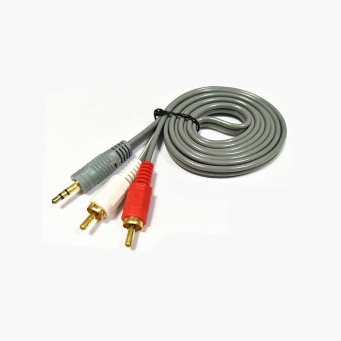 Saikang Baoye 3.5mm to AV 1-to-2 Cable, Audio Cable 3.5mm to 2 RCA Cable, Copper Core, 1.5m/3m