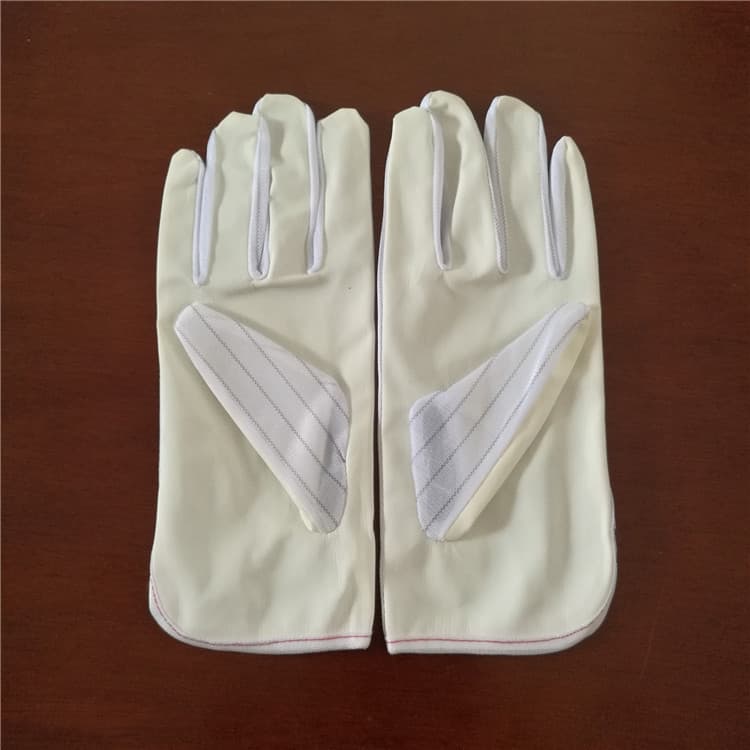 Anti-static PU Gloves, Sulfur-Free Beige/Yellow PU Anti-stripe Gloves, Specialized for Dust-Free Electronics and Circuit Board Factories