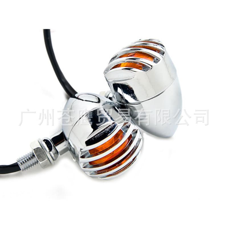 Motorcycle Parts Retro Grille Harley Motorcycle Modified Turn Signal Light Electric Vehicle Turning Indicator Light