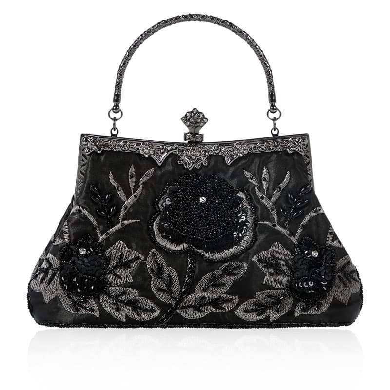 Hot-selling vintage beaded bag, exquisite sequin bag, cheongsam bag, evening bag, handmade bag, multiple colors in stock