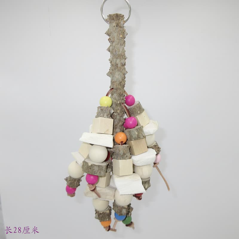 Parrot toy bird supplies natural pepper wood bite toy cuttlefish bone calcium supplement molar string parrot swing