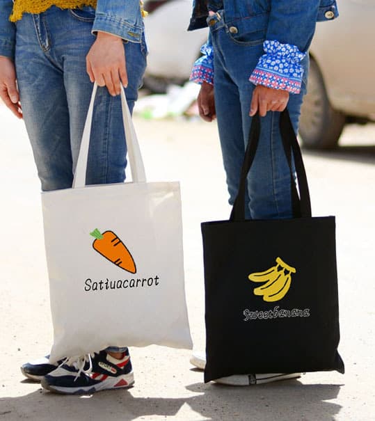 New Style Self-made Basic Simple Versatile Daily Practical Large Capacity Summer Printed Canvas Bag Shoulder Bag for Women
