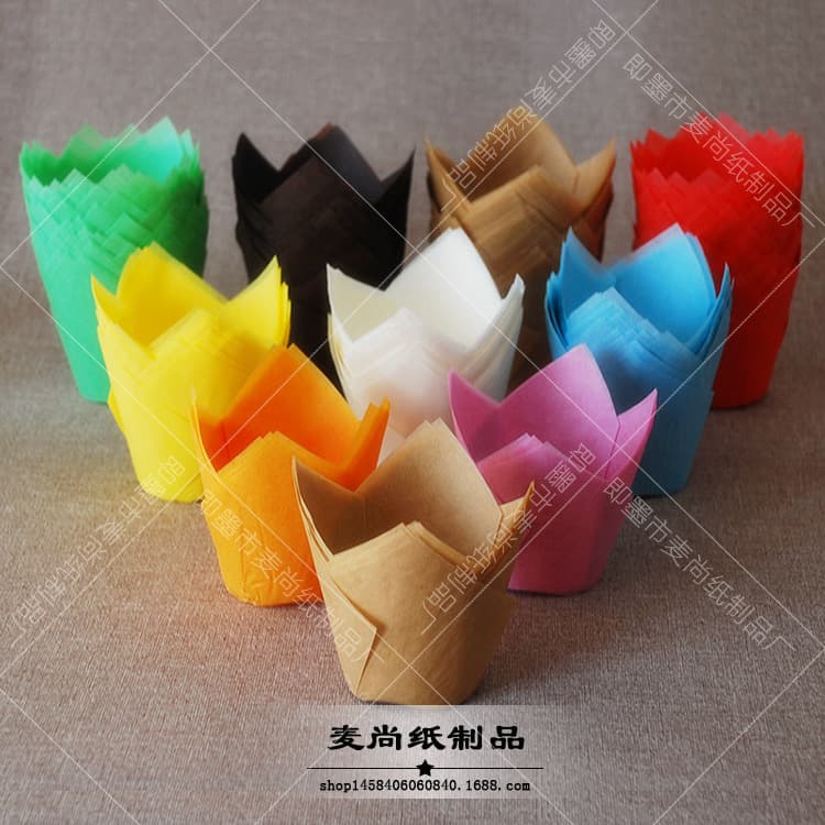 Food grade tulip cupcake cake baking paper tomato muffin bread paper cup manufacturer wholesale customization
