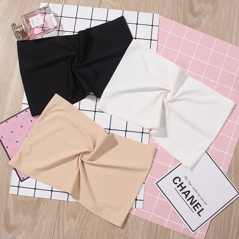 Ice Silk One Piece Strapless Breathable Plus Size Vest Seamless Comfortable Nylon Fabric Anti-Exposure Backless Tube Top
