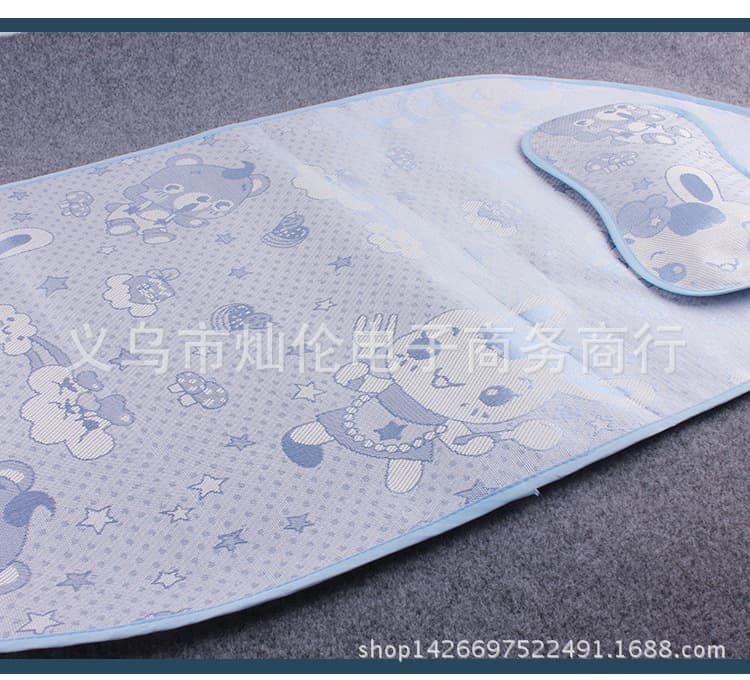 Customized Ice Silk Mat for Baby Mosquito Net, Oval Children's Mosquito Net Cooling Set