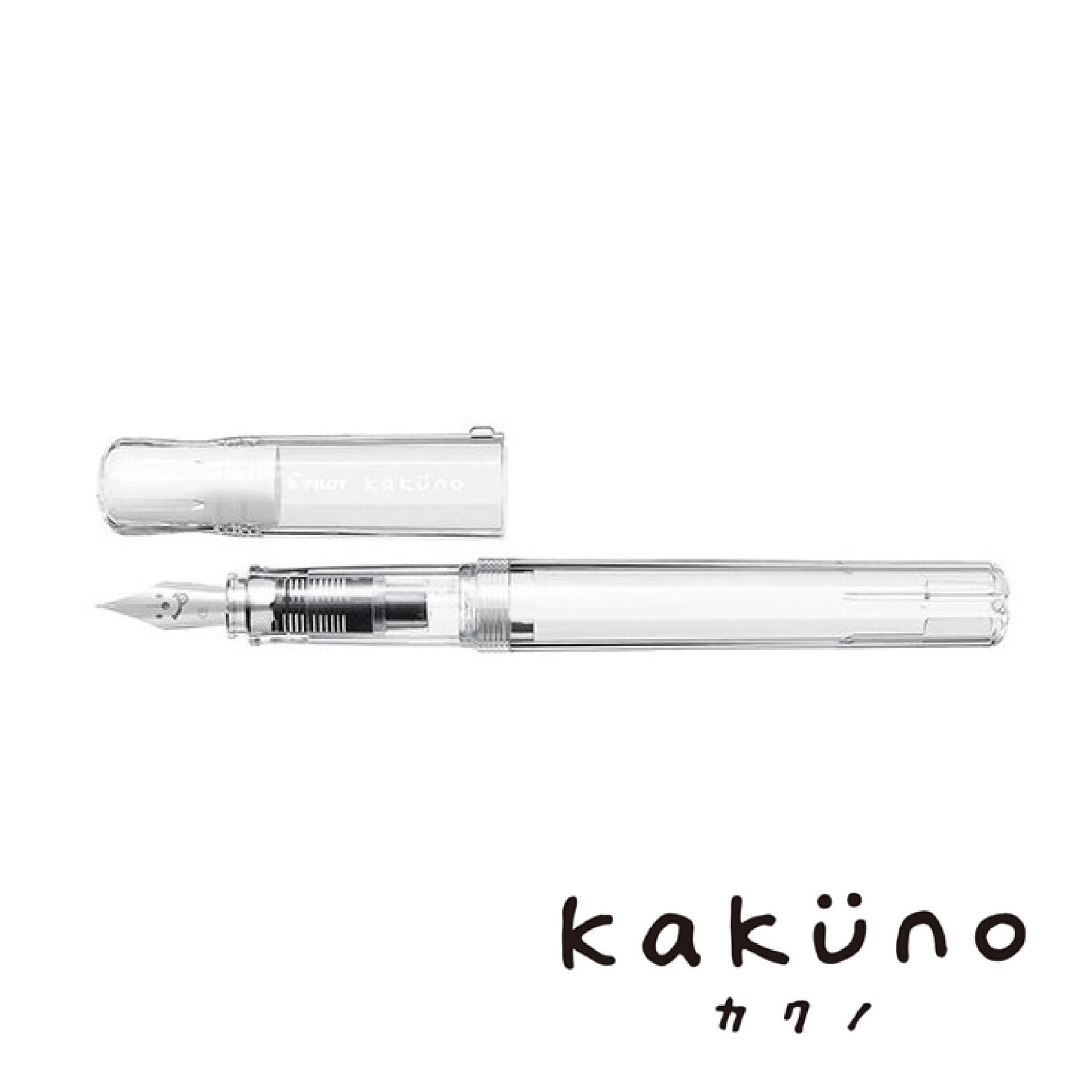 Japan PILOT FKA-1SR Popular KAKUNO Smile Fountain Pen New Transparent Demonstrator Color Ink Fountain Pen