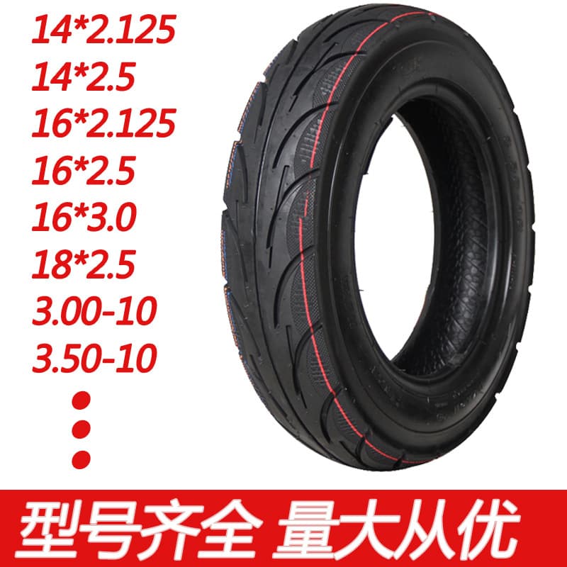 Endurance Electric Motorcycle Tire Inner and Outer Tubeless 14X16X2.125X3.003.50-1090/100