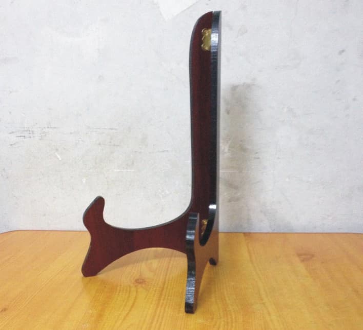 Solid Wood Peace Button Base Stand, Home Plate Memorial Stand, Stone Painting Stand, Pu'er Tea Tray Holder