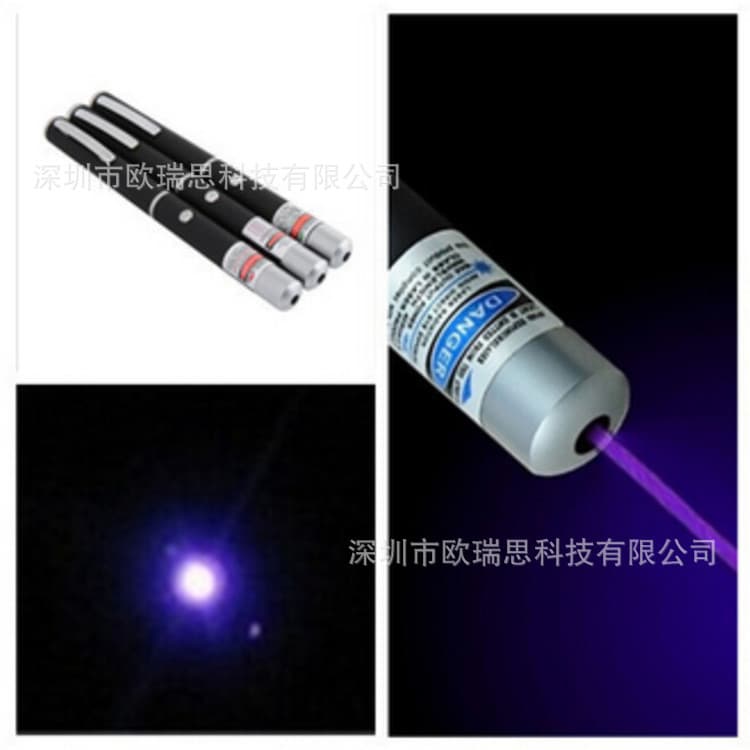 Blue-purple Single-point Laser Pen Light Glasses Test Uv Detection Pen Office Culture/educational Demonstration Supplies
