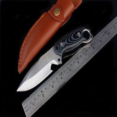 Factory Wholesale Outdoor Survival Hong Kong MG Devil Sea Monster Straight Knife Hunting Knife Folding Military Knife Outdoor Cutlery