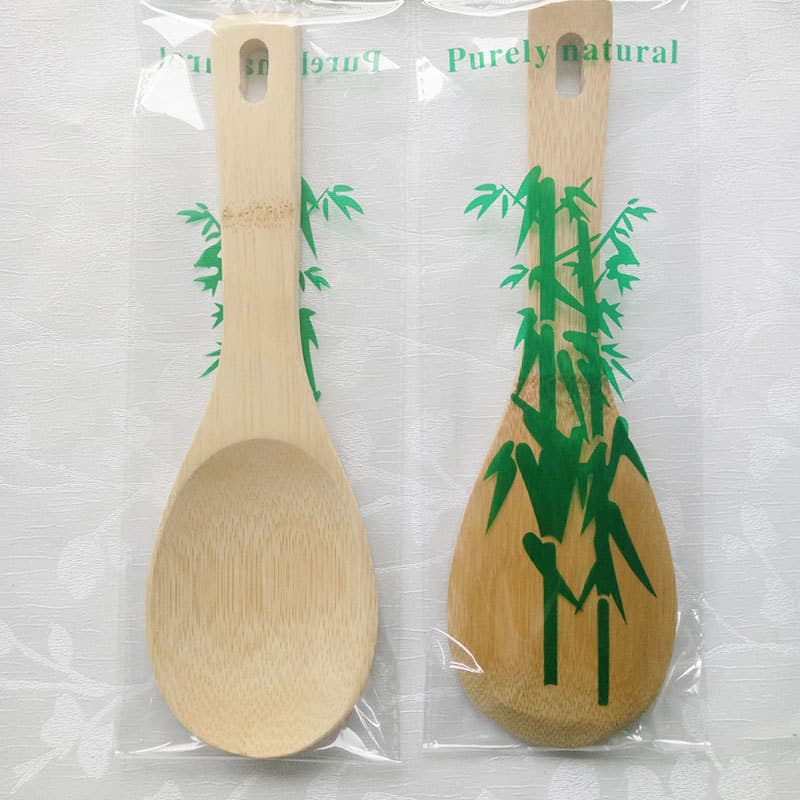 Street Vendor Bamboo Rice Spoon Bamboo Wooden Spoon Market Stall Product Rice Spoon Non-Stick Pan Bamboo Spatula Bamboo Spoon Street Vendor Rice Spoon